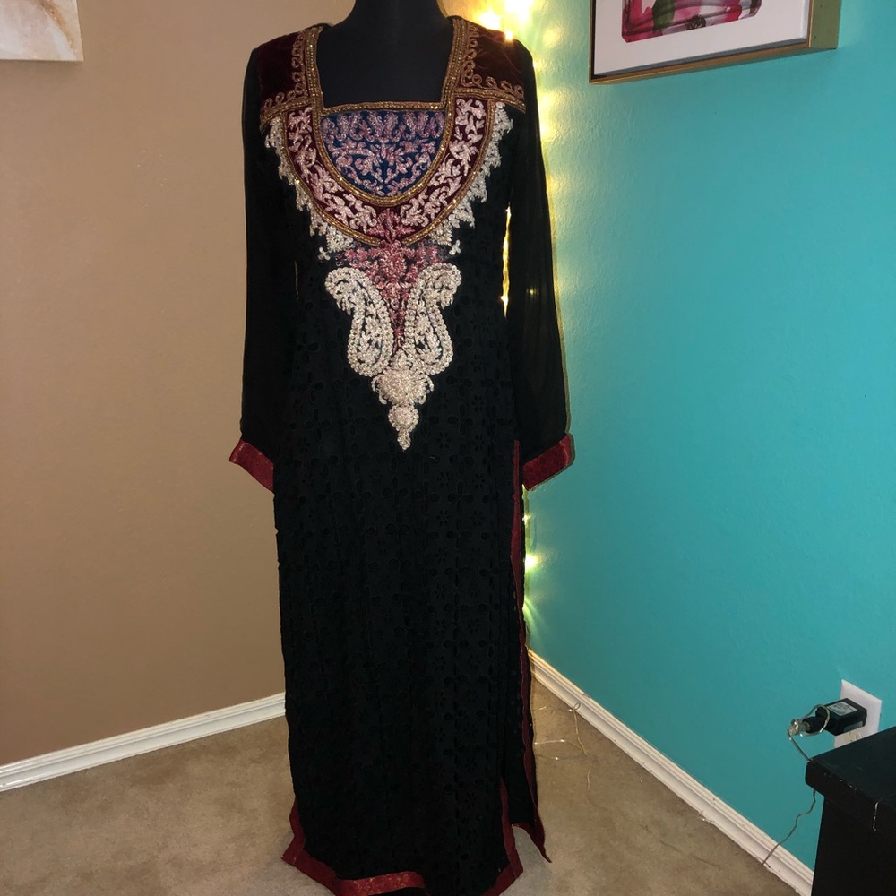 SHEHRBANO AAYAN PAKISTAN DESIGNER TOP BLACK SIZE S